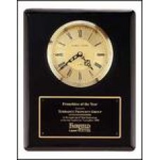 BC55 Black piano finish vertical wall clock.